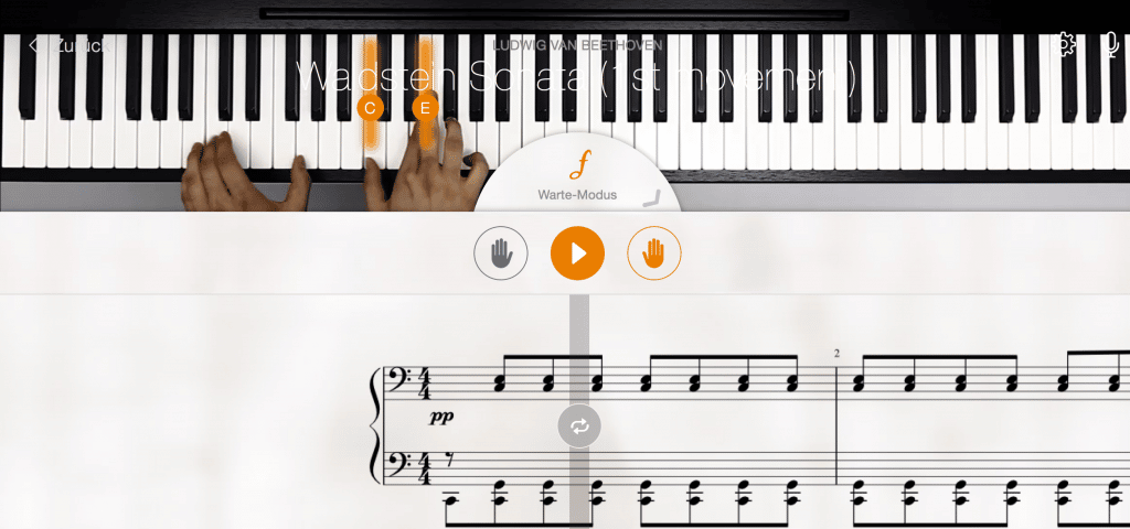 Flowkey: Wartemodus