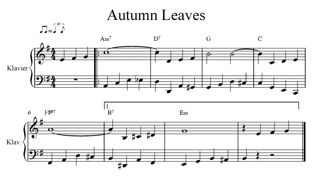 Autumn Leaves: Walking Bass