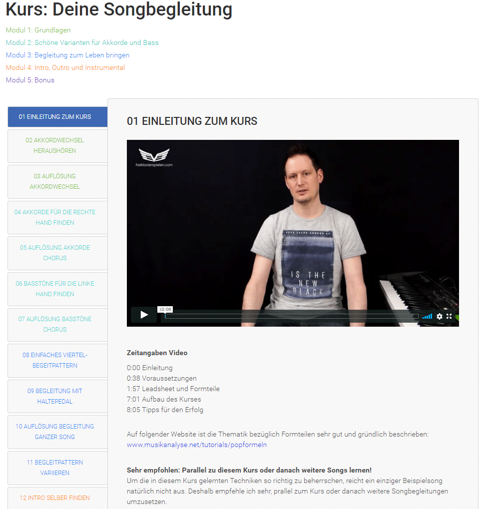 "Der Pianoclub": Klavier Online-Kurs von Daniel Hunziker im Test [Update [year]]