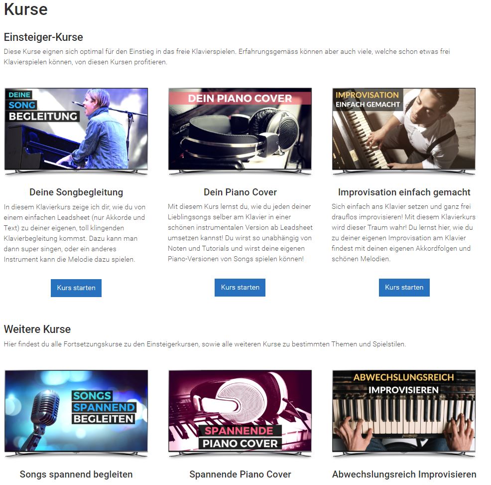 "Der Pianoclub": Klavier Online-Kurs von Daniel Hunziker im Test [Update [year]]